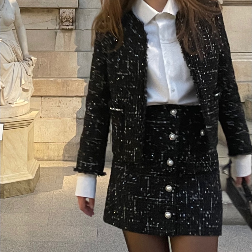 Kate Spade embellished tweed jacket